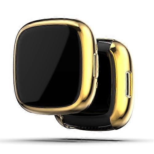 For Fitbit Versa 4 Full Coverage TPU Electroplating Watch Protective Case