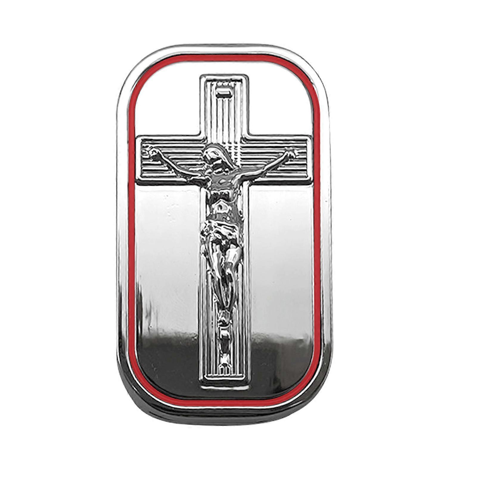 Metal Cross Slider Toy Push Portable Decompression Zinc Alloy Slider Toy for School Travel Red