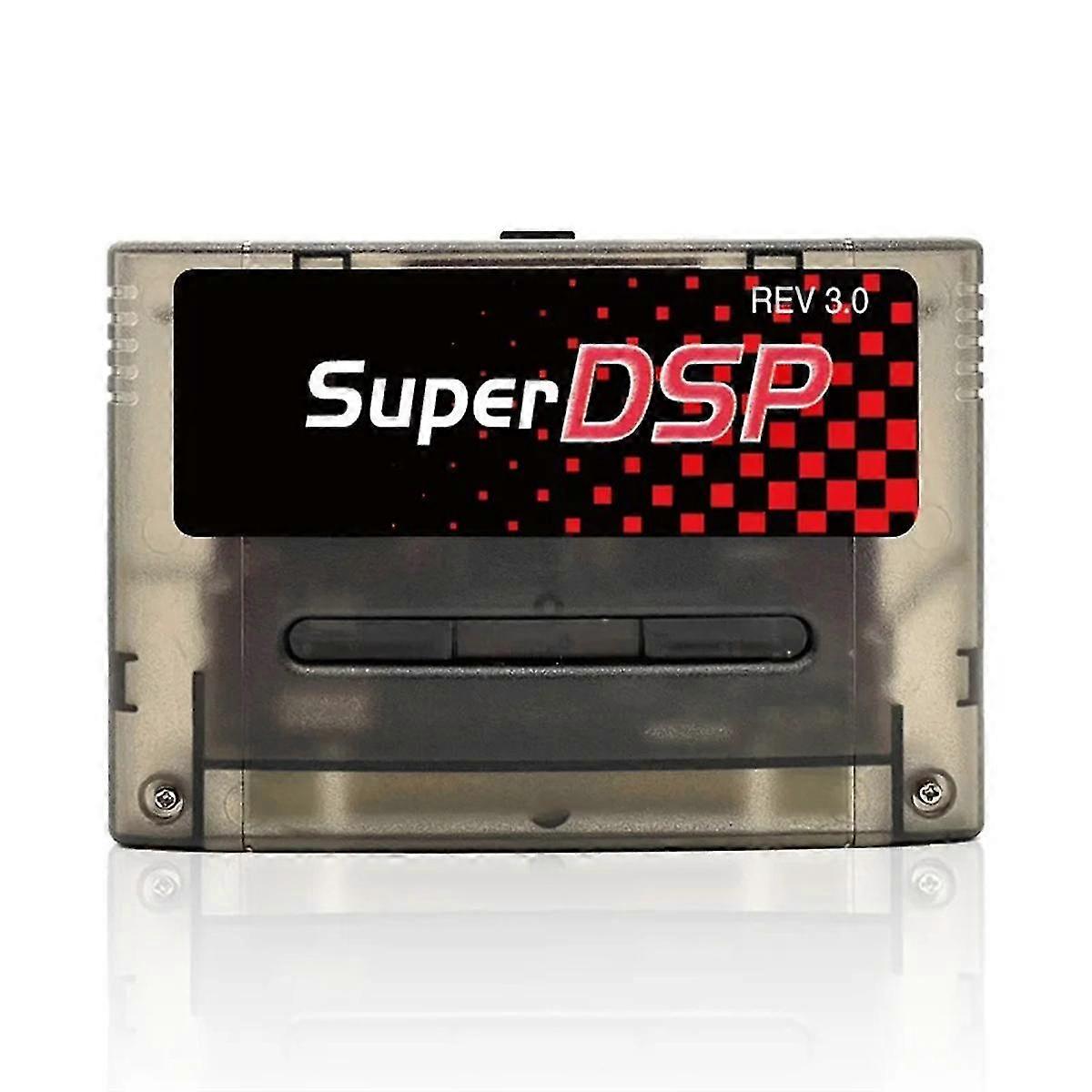 Super Dsp Edition Plus 3000 In 1 3.0/3.1 Game Card For Snes Japan/europe 16bit Console Transparent Black
