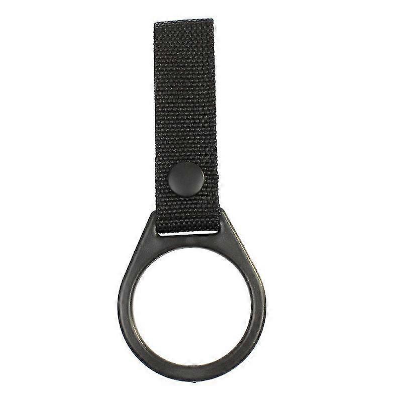 Flashlight Ring Holder, Slide-on Style Belt Holder D/c Cell Flashlights For Belt Camping Hiking(1pcs, Black)