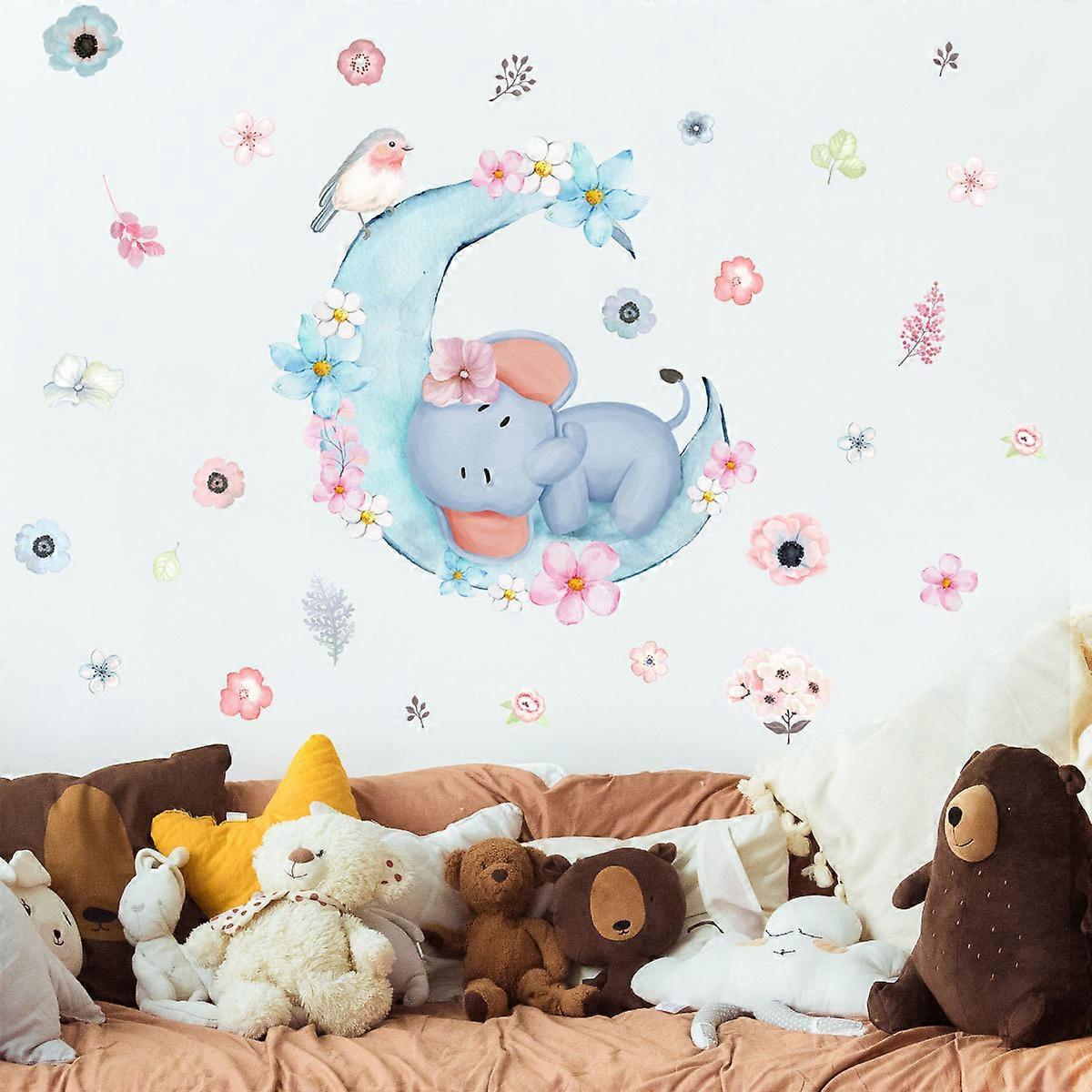 1set cute Elephant Wall Sticker