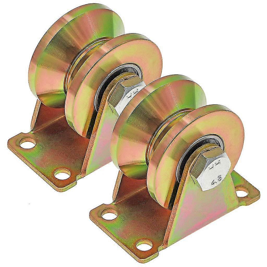 Pcs V-groove Wheel, 50mm Sliding Gate Wheels, V-groove Steel Wheels, For Sliding Gate, Load Capacity 270kg Per Roller