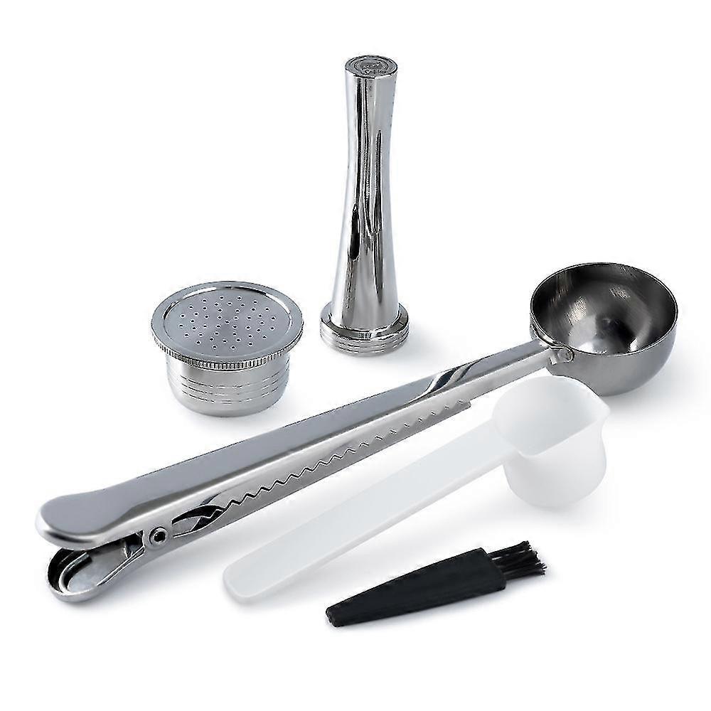 Refillable Stainless Steel Espresso Coffee Maker Capsule for Machine Reusable Filter Coffee Pods