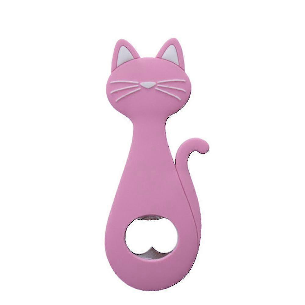 Creative Portable Cat Shaped Magnet Bottle Opener,wine Beer Beverage