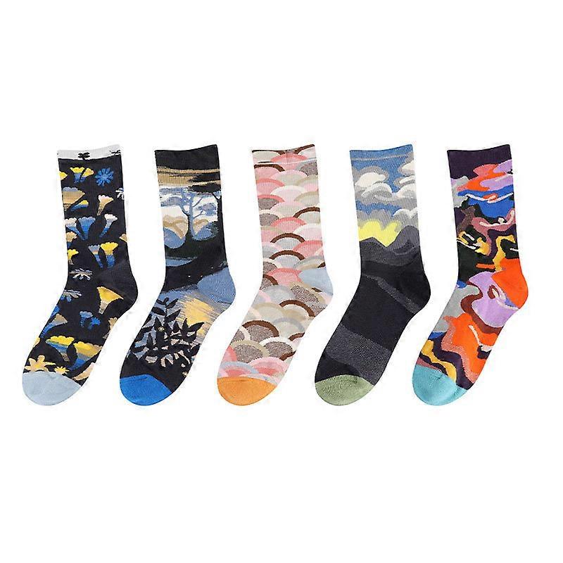 Klassiske uformelle bomullssokker for menn - 5 par