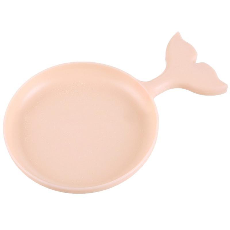 Fish Shape Serving Plate Desserts Tray Fruit Snack Dish Dinnerware Tableware Pink