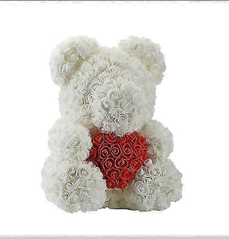 2022 دروبشيبينغ 40cm روز الدب القلب زهرة اصطناعية روز تيدي بير للنساء عيد الحب عيد ميلاد عيد الميلاد هدية