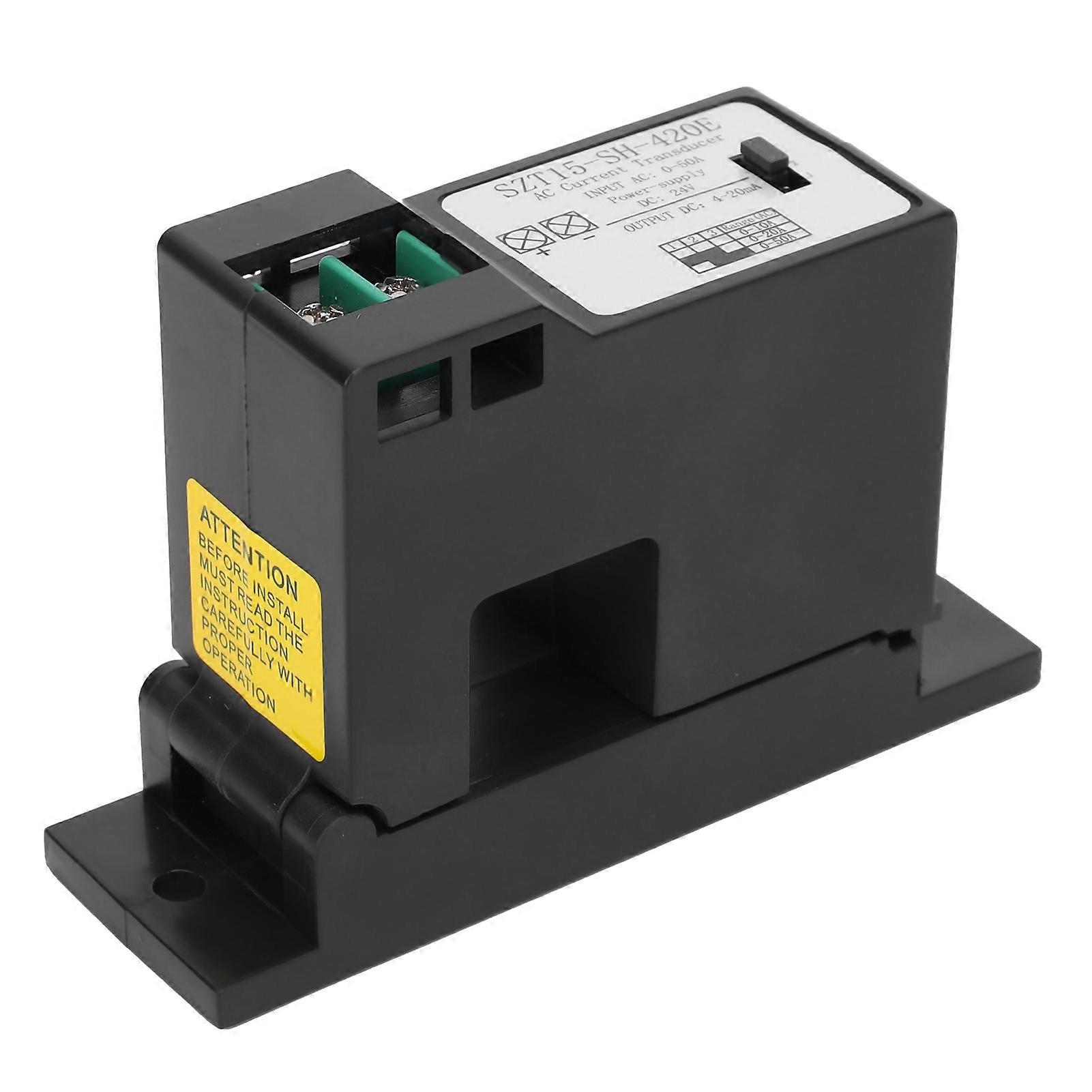 AC Current Transmitter 4-20ma Input 0-50A AC DC Conversion Transformer SZT15-SH-420E