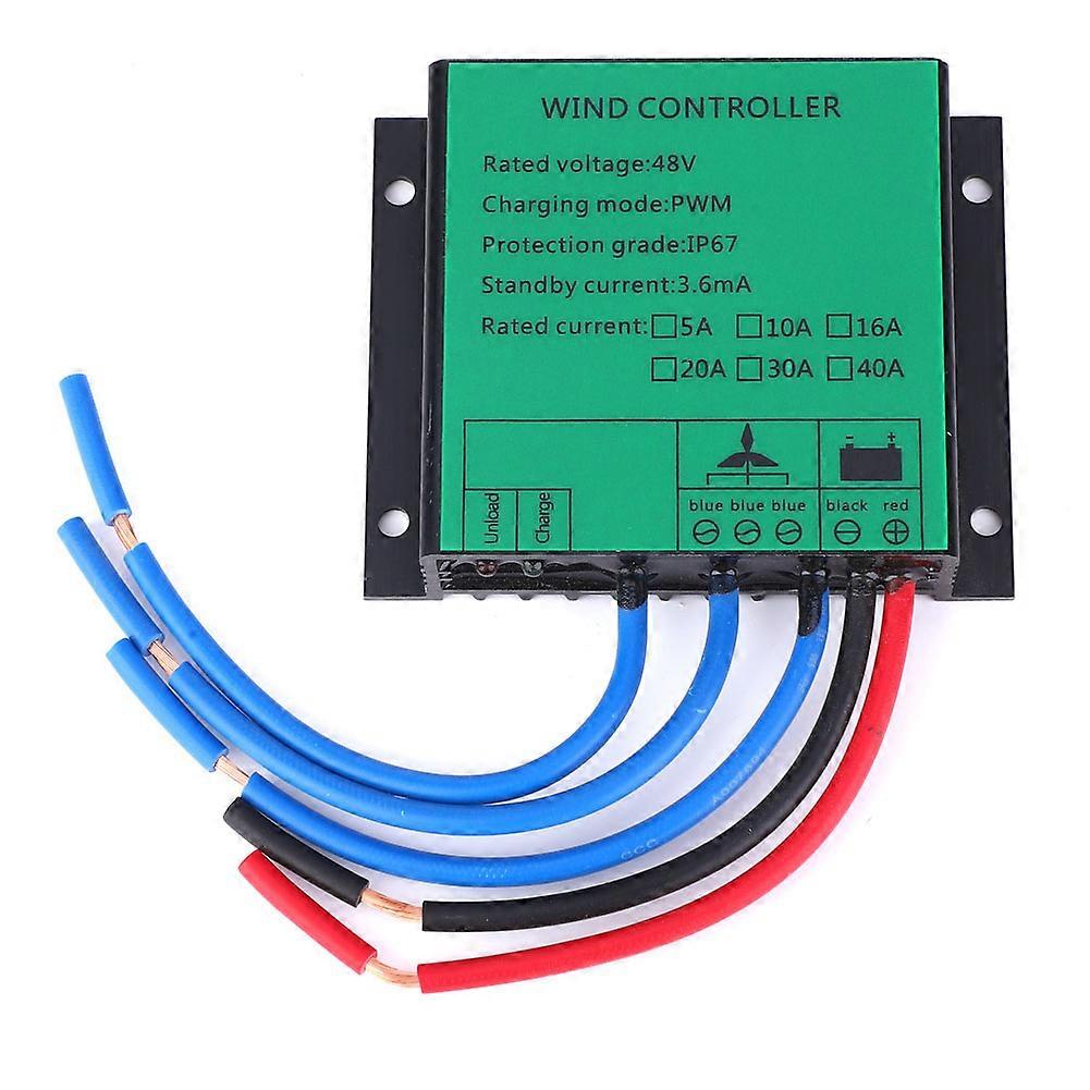 Waterproof Wind Generator Controller PWM Aluminium Alloy with Light Emitting Diode 48V 600W 15A