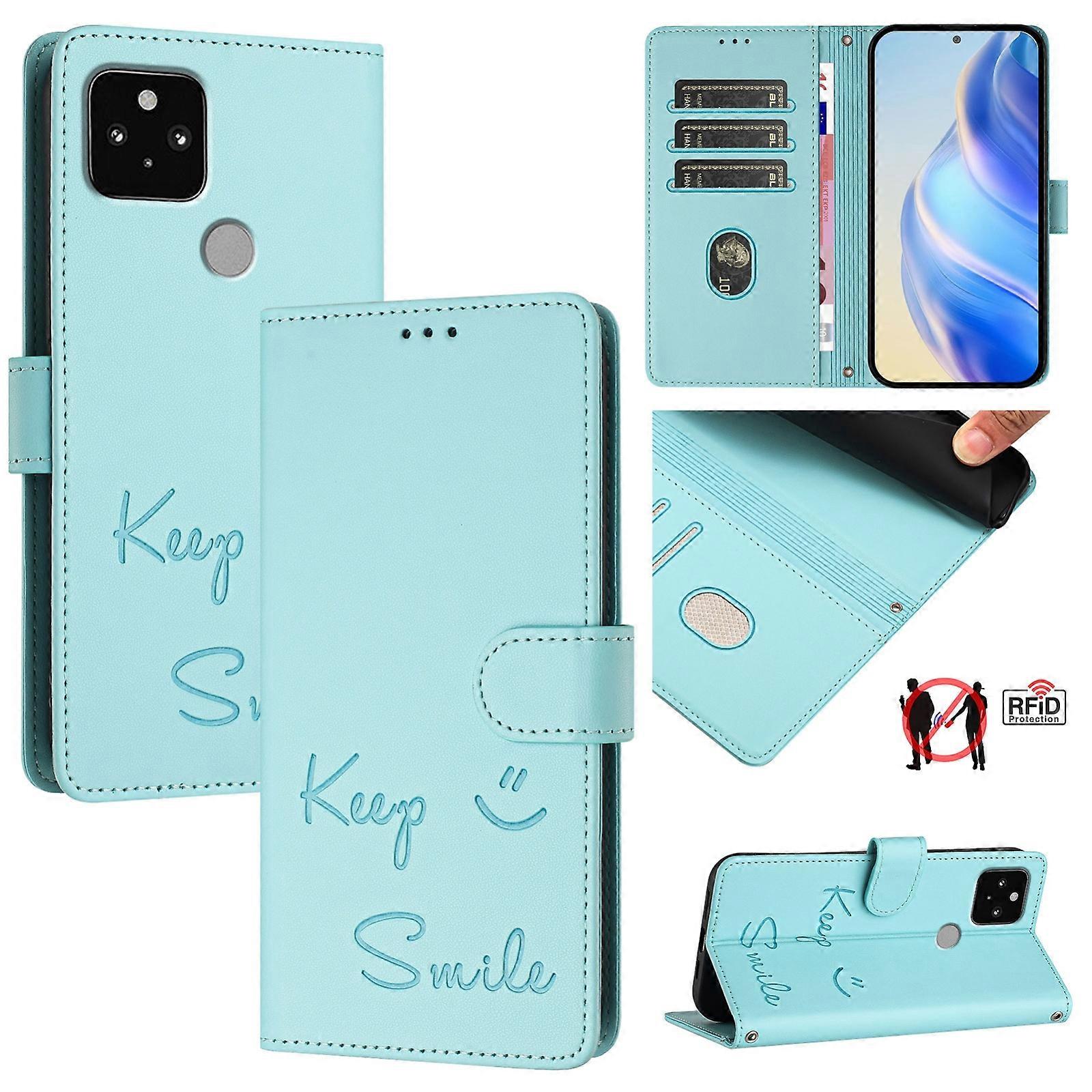 Smile RFID Leather Case For Google Pixel 5