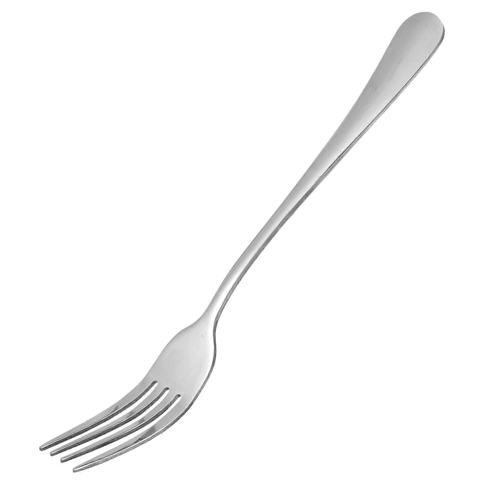 10 PCS Fork Table Stainless Steel Steak Fork Forks Cutlery Dinner Table, Fruit Salad, Steak-18.5cm
