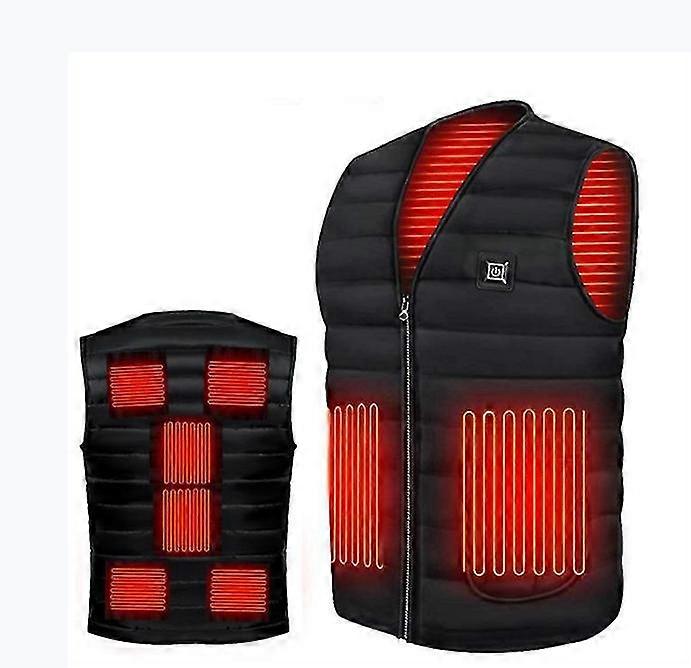 9-zone Heated Vest Men's Heated Vest Electric Jacket Lightweight Warm Vest Heated Vest