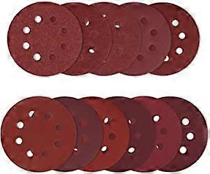 110 pieces sanding discs for eccentric sander 125mm 8 holes