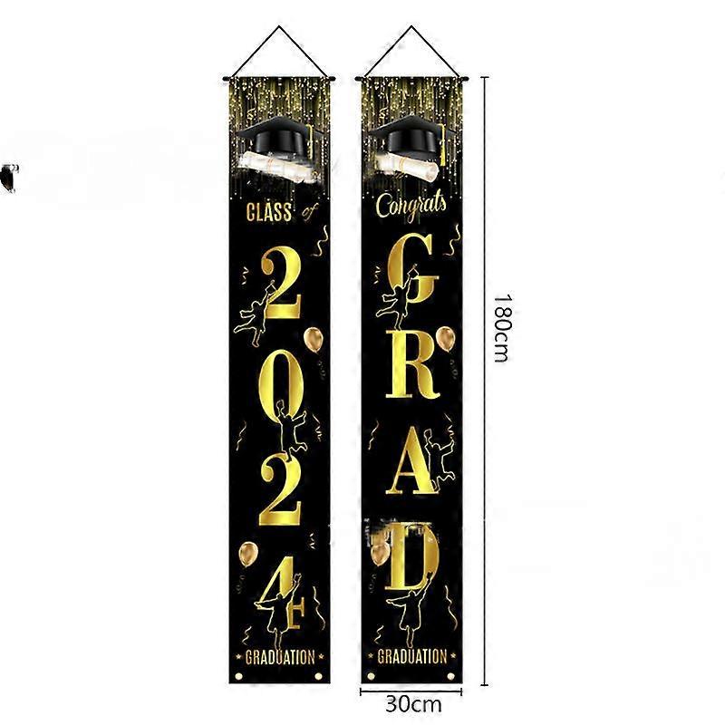 راية التخرج ، زينة التخرج دفعة 2024 ، لافتة تهنئة معلقة / مبروك راية غراد للباب والشرفة ، حفلة التخرج ديكو
