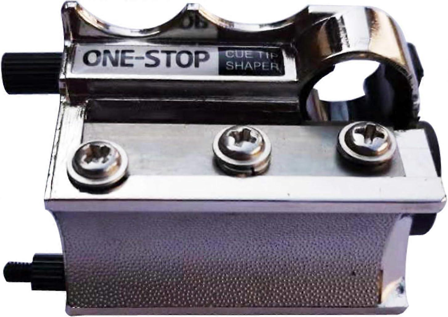 One-Stop Billiard Pool Cue Tip Shaper - All-in-1 Tip Repair Tool for Cue Maintenance