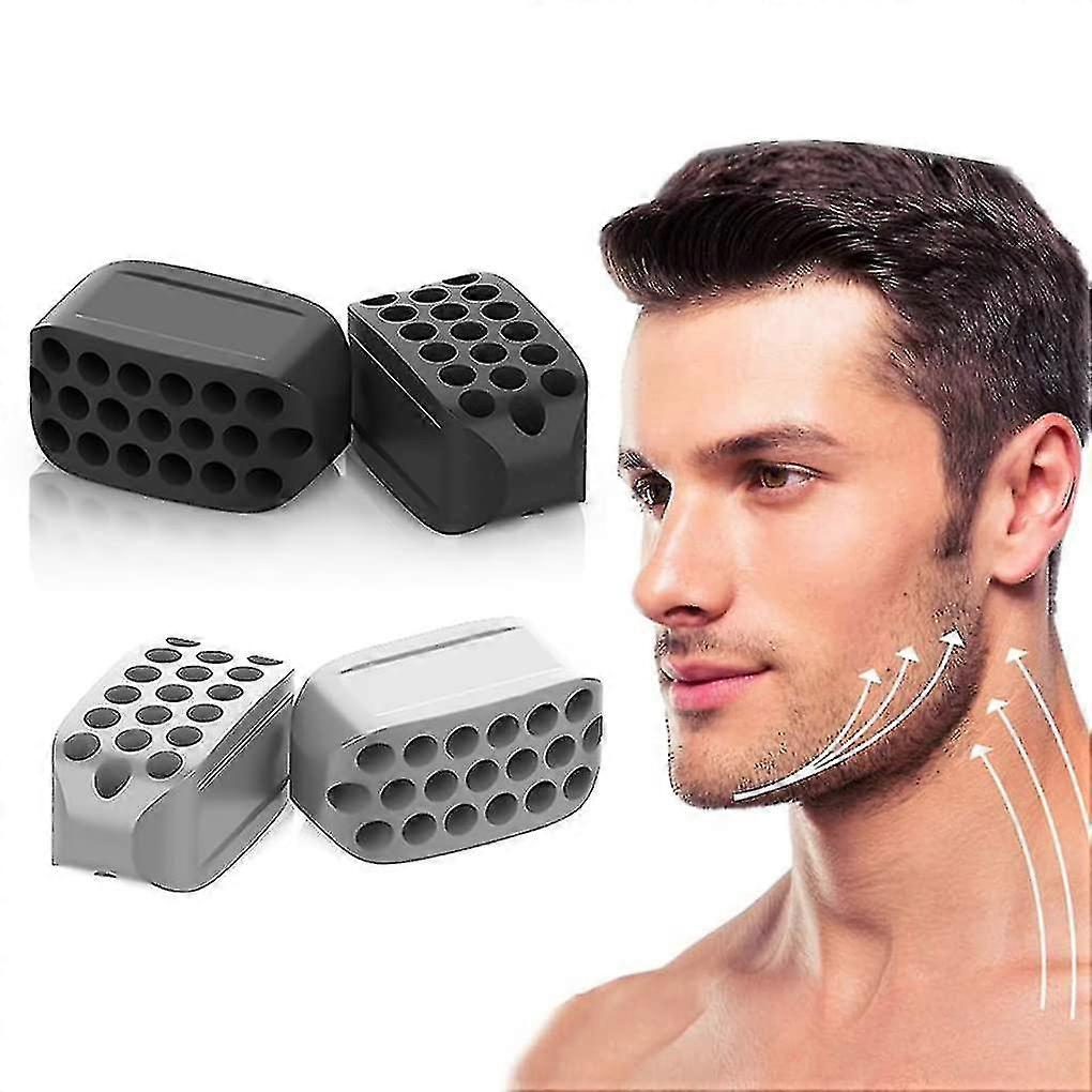 Jawline Exerciser, 4 حزمة من تمارين الفك للرجال والنساء, ممارس الوجه جعل محيط وجهك أكثر وضوحا, بشرة أكثر ثباتا, تساعدك على الشباب والشفاء