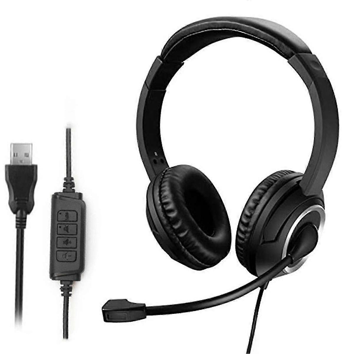 USB Interface Computer Headset Online Class Listening Noise Reduction Headset Business Voice Portable Headset