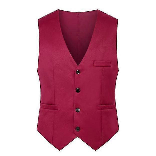 Herren V-Ausschnitt Anzug Weste Slim Four Seasons Weste