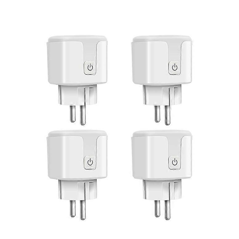 4pcs Smart Plug WiFi Socket EU 16A Power Monitor Timing Function