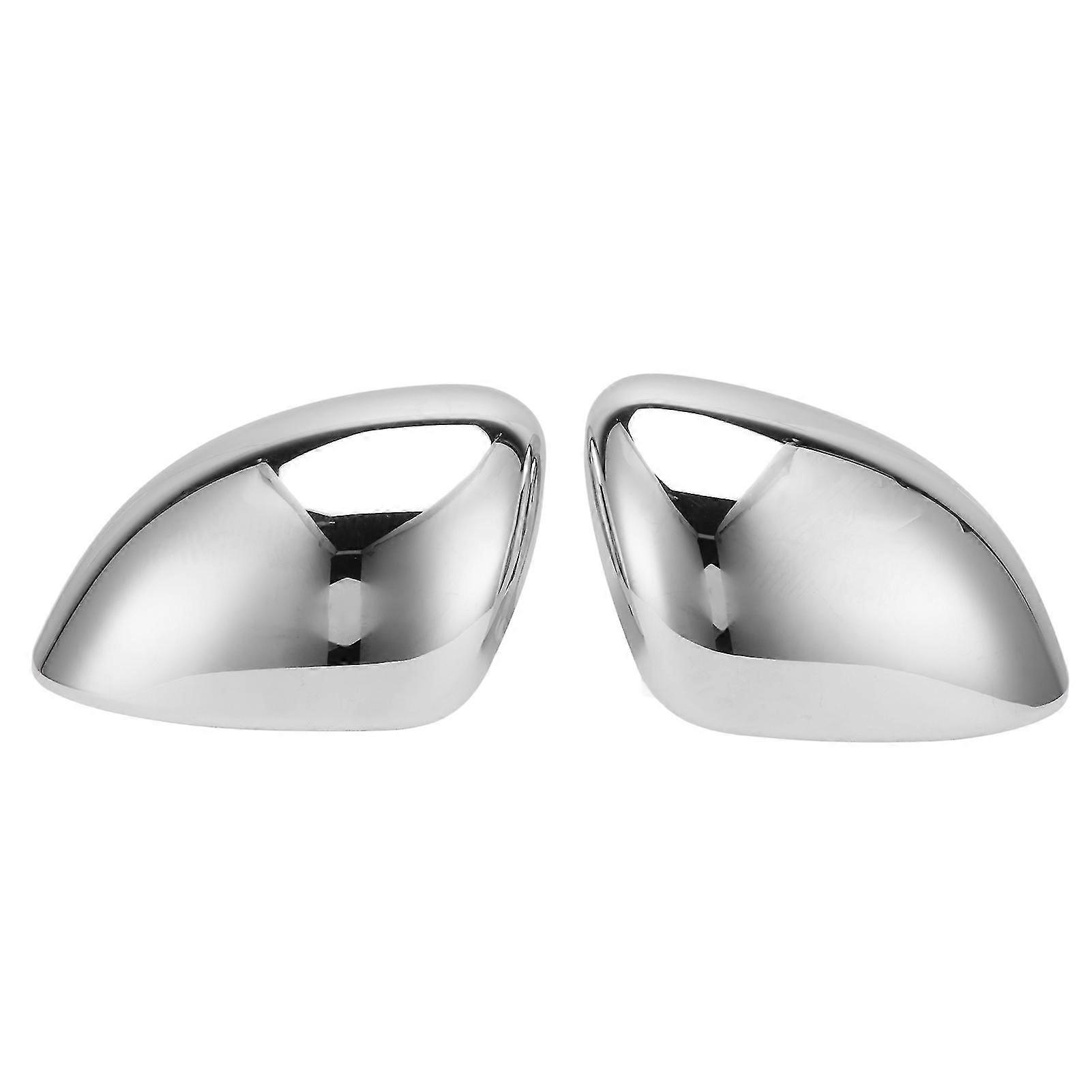 Chrome Glossy Rear View Mirror Covers - 2PCS | Adhesive Replacement for FIAT 500X 2014-2019