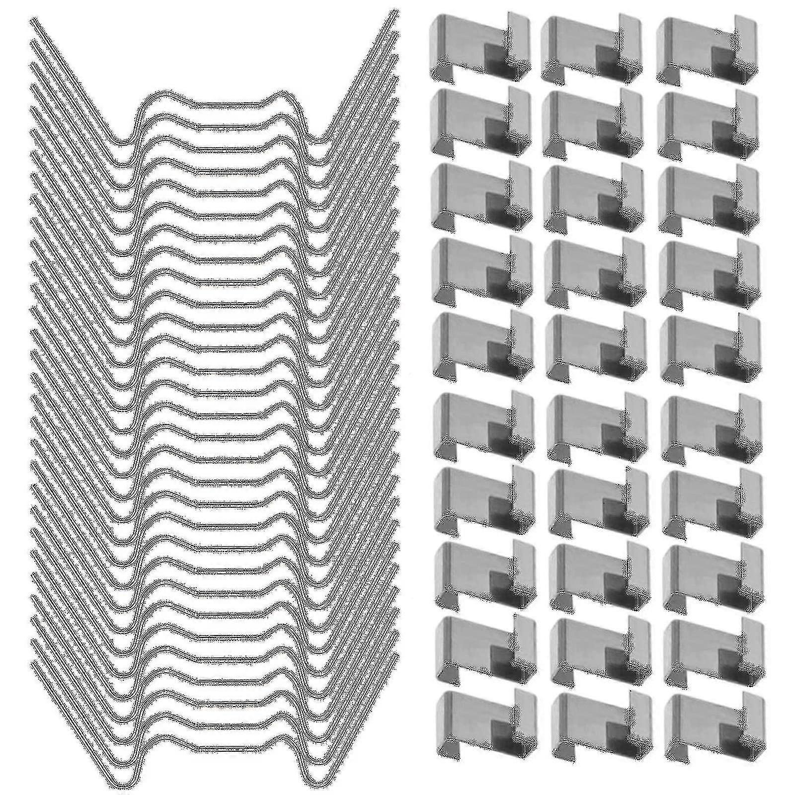ガラスのための100pcs温室クリップ、ステンレス鋼の温室窓のクリップガラス板のfixin
