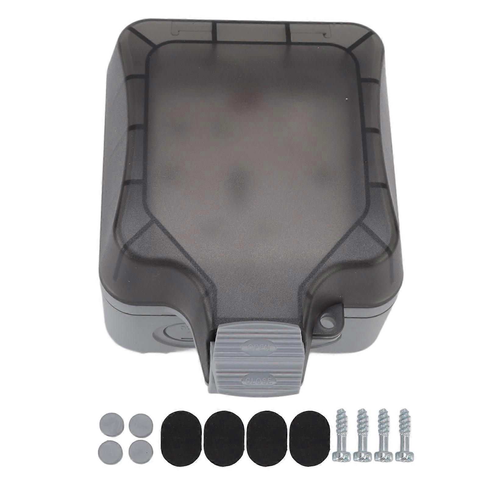 13A 16A IP66 Outdoor Waterproof Switch  Socket Box Surface Mounted Splashproof Dustproof Charging Socket