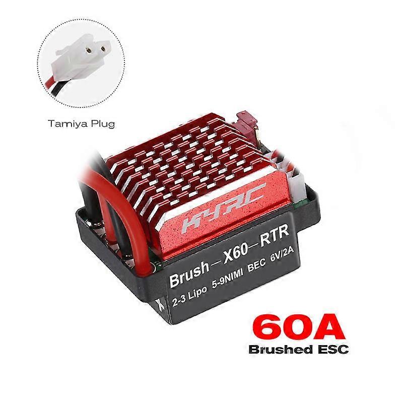 RC 1/10 Brushed ESC 60A 6V/2A for Traxxas Trx4 D90 HSP Redcat Axial Scx10 RC4WD HPI Crawler Buggy Monster Truck 540/550 Motor