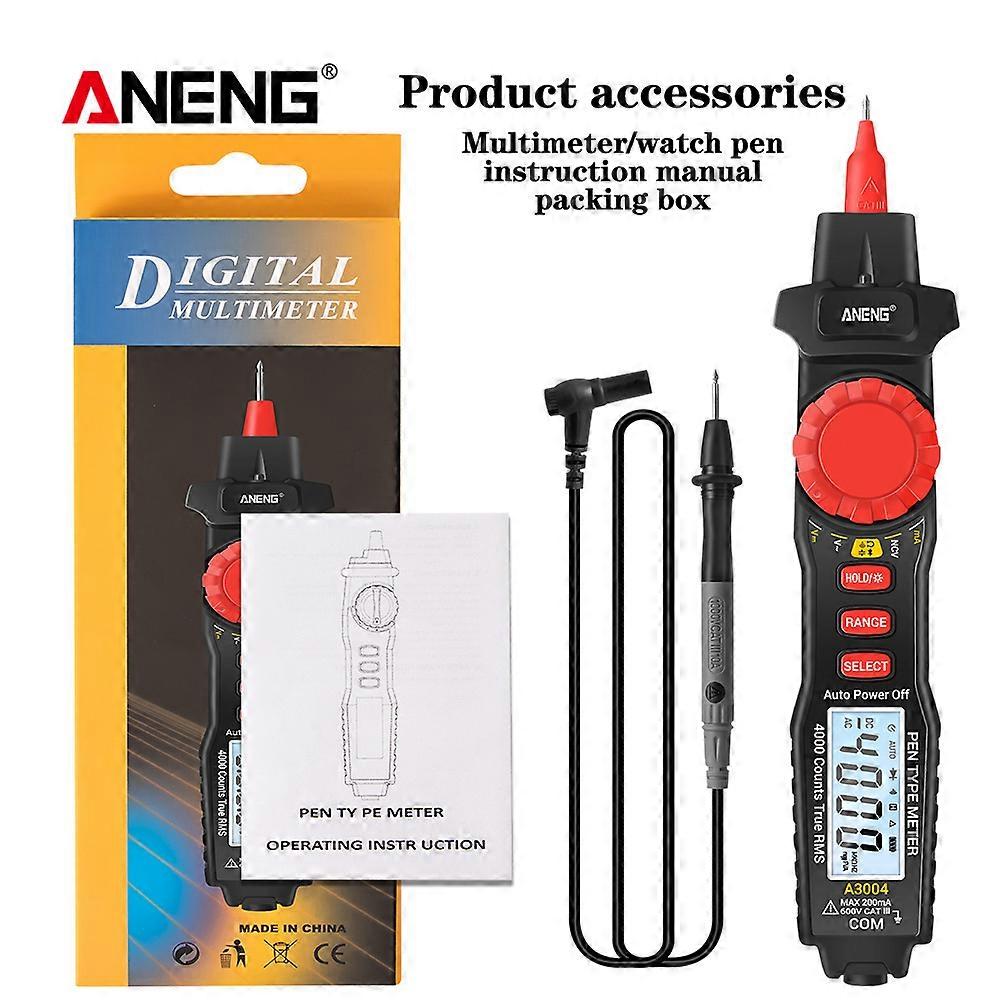 ANENG A3004 Multimeter Pen Type Meter 4000 Counts Non Contact AC/DC Voltage Resistance Capacitance Diode Continuity Tester Tool