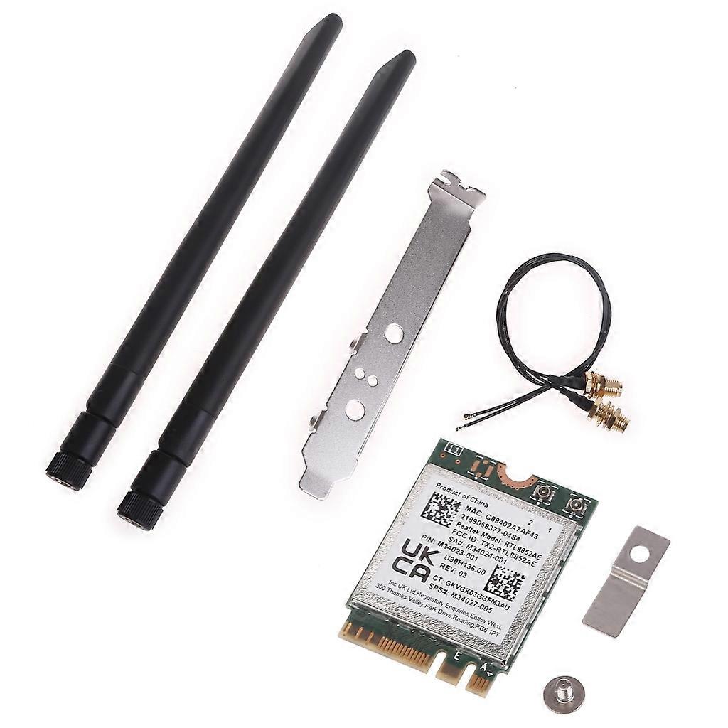 Wi-Fi 6 RTL8852AE NGFF M.2 WiFi 6 Card Dual Band WiFi BT-compatible 5.2 Adapter