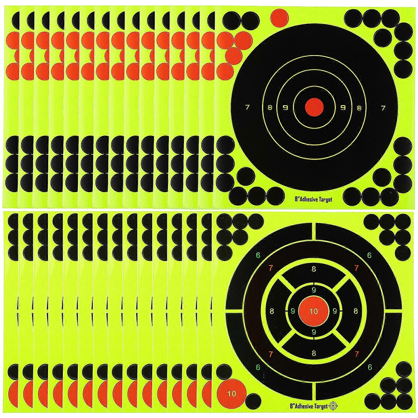 30 Pcs Stiker Fluorescent Yellow Targets Target Air Shooting Accessories Reactive Targets Shooting Practice Targets