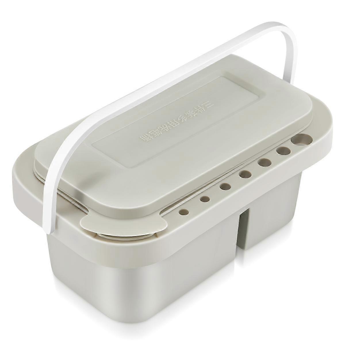Brush Washing Bucket Multi-Use Paint Brush Basin with Art Palette Brush Holder Brush Washing Tool