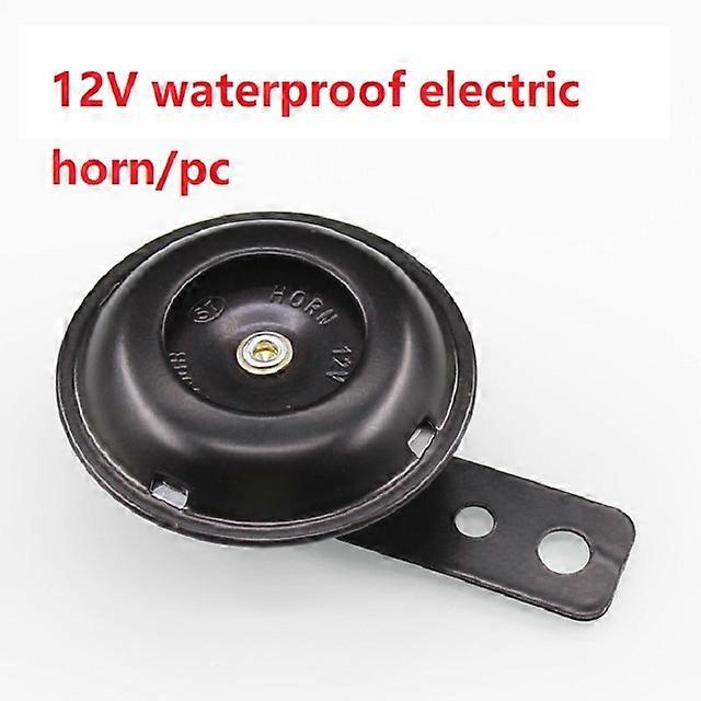 General Motorcycle Electric Horn Kit Waterproof Round Speaker Loud Electric Horn Suitable for Bicycle Scooter 12V 48V 60V 105dB