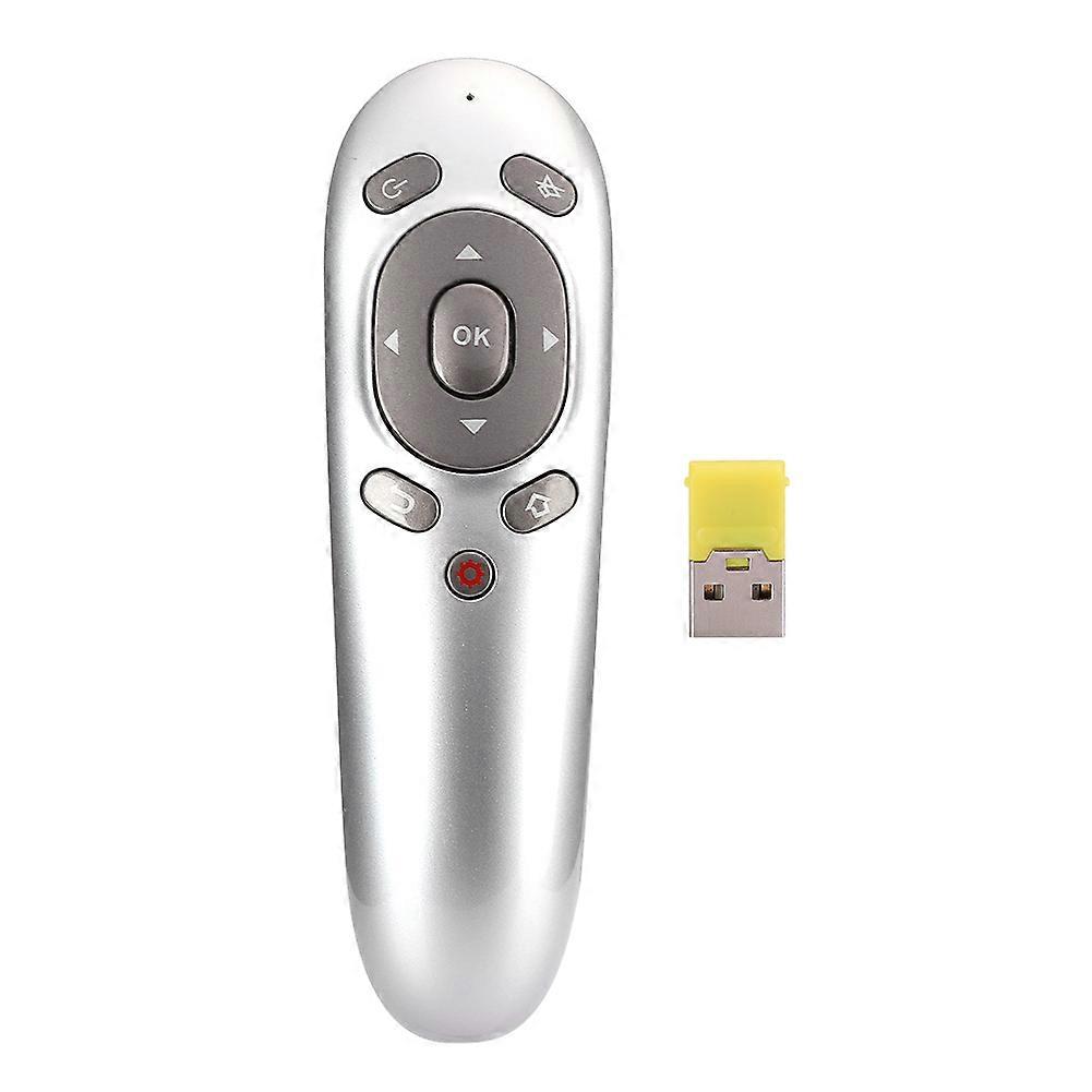 Wireless Presenter 6Axis Multifunction 2.4G Gravity Sensor Teaching PPT Turn PageGray PR07