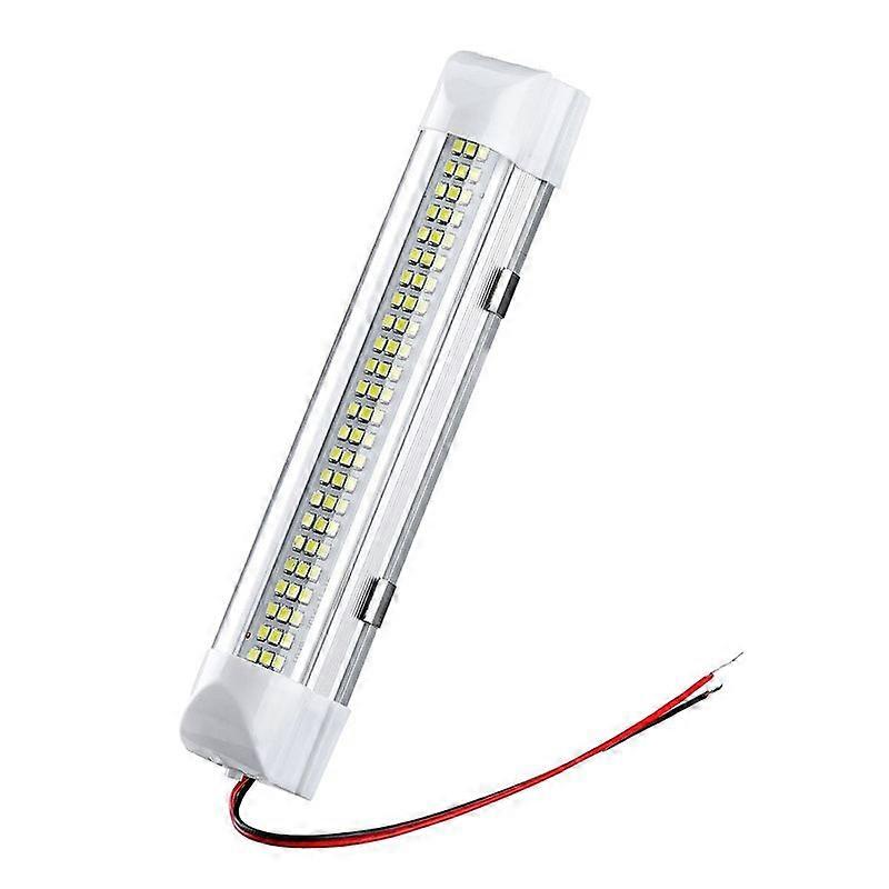 1/2/4Pcs 72 LED Bar Car Interior White Strip Light Car Interior Lamp with On/Off Switch Van Cabin Lorry Truck Camper Boat Camper