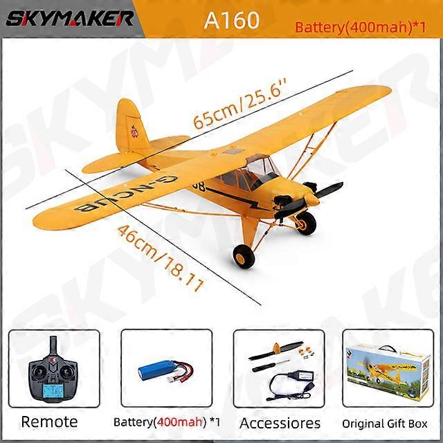 A160 Remote Control Aircraft 2.4G 5CH Remote Control Gliding Electric 1406 Brushless Motor EPP 3D/6G Model Remote Control AircraftOutdoor Toy Gifts