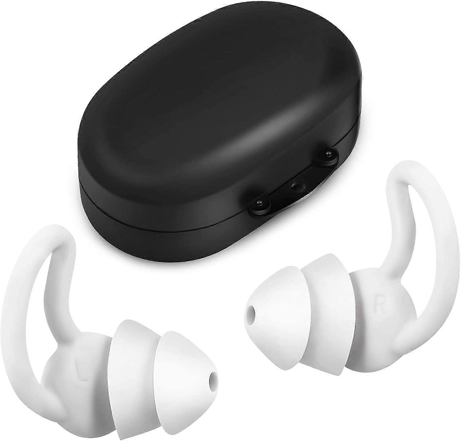 2 Pieces Earplugs for Sleep Noise Canceling Ultra Comfortable Silicone Noise Reduction Ear Plugs for Sleeping Snoring Racing Shooting Traveling Concer