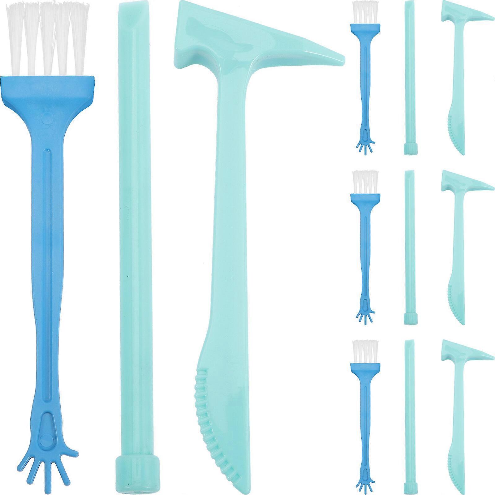 1 Set Digging Hammer Chisel Brush Archaeological Excavation Tools Kids Educational Digging Kit