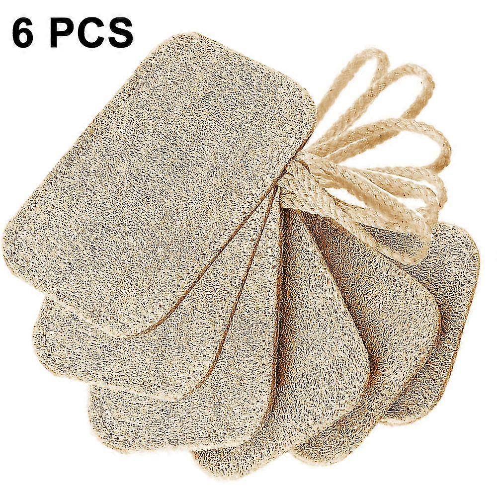 6パック剥離フェイスとボディウォッシュクロスタオルソフトウィーブバス