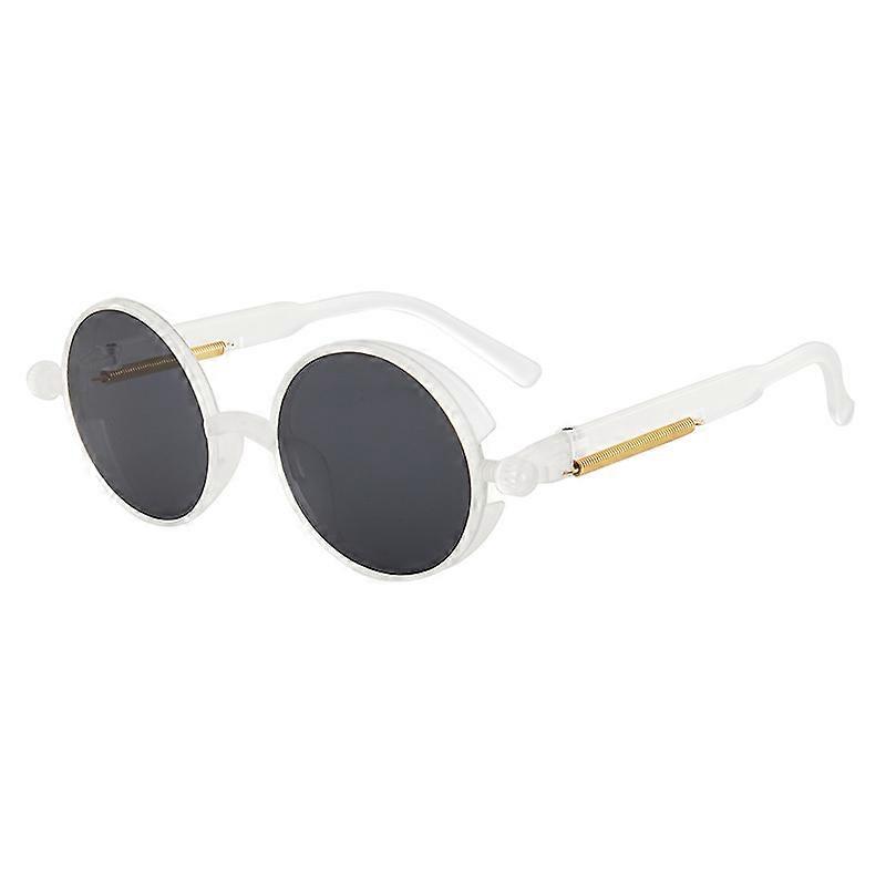 Classic Gothic Steampunk Sunglasses Luxury Brand Designer High Quality Men and Women Retro Round Pc Frame Sunglasses