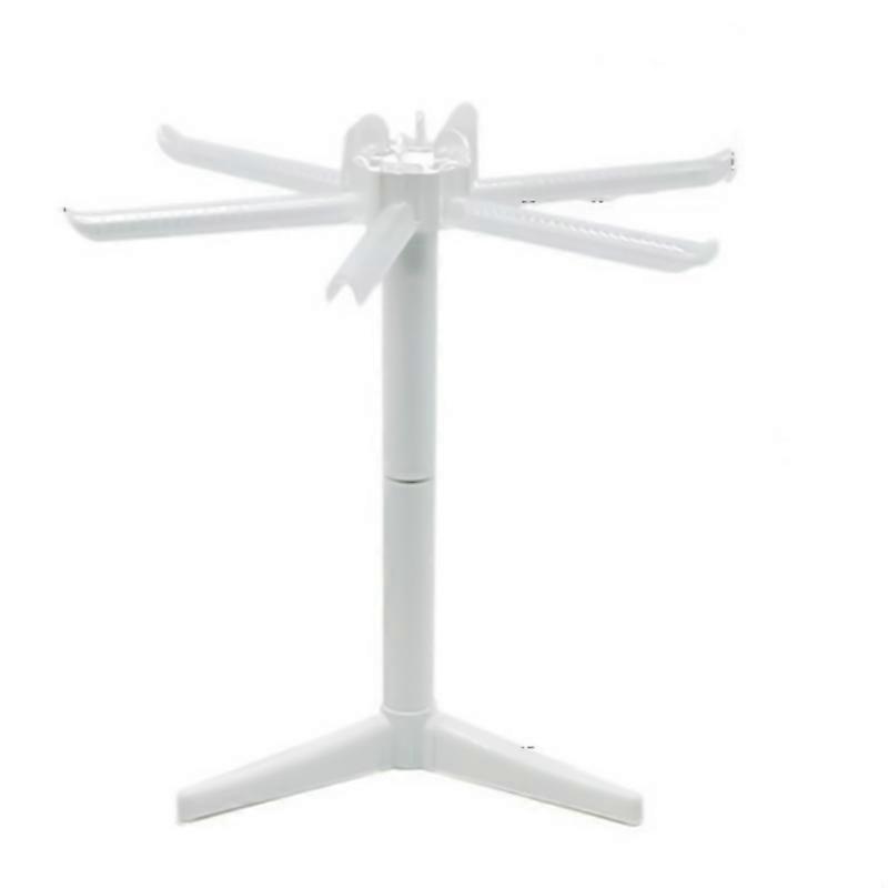 Eco-friendly Pasta Drying Rack Triangle Base PC Noodle Drying Stand with 6 Bars for Home