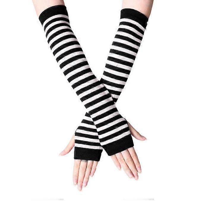 Women's Fingerless Gloves Elbow Length Knitted Arm Warmers