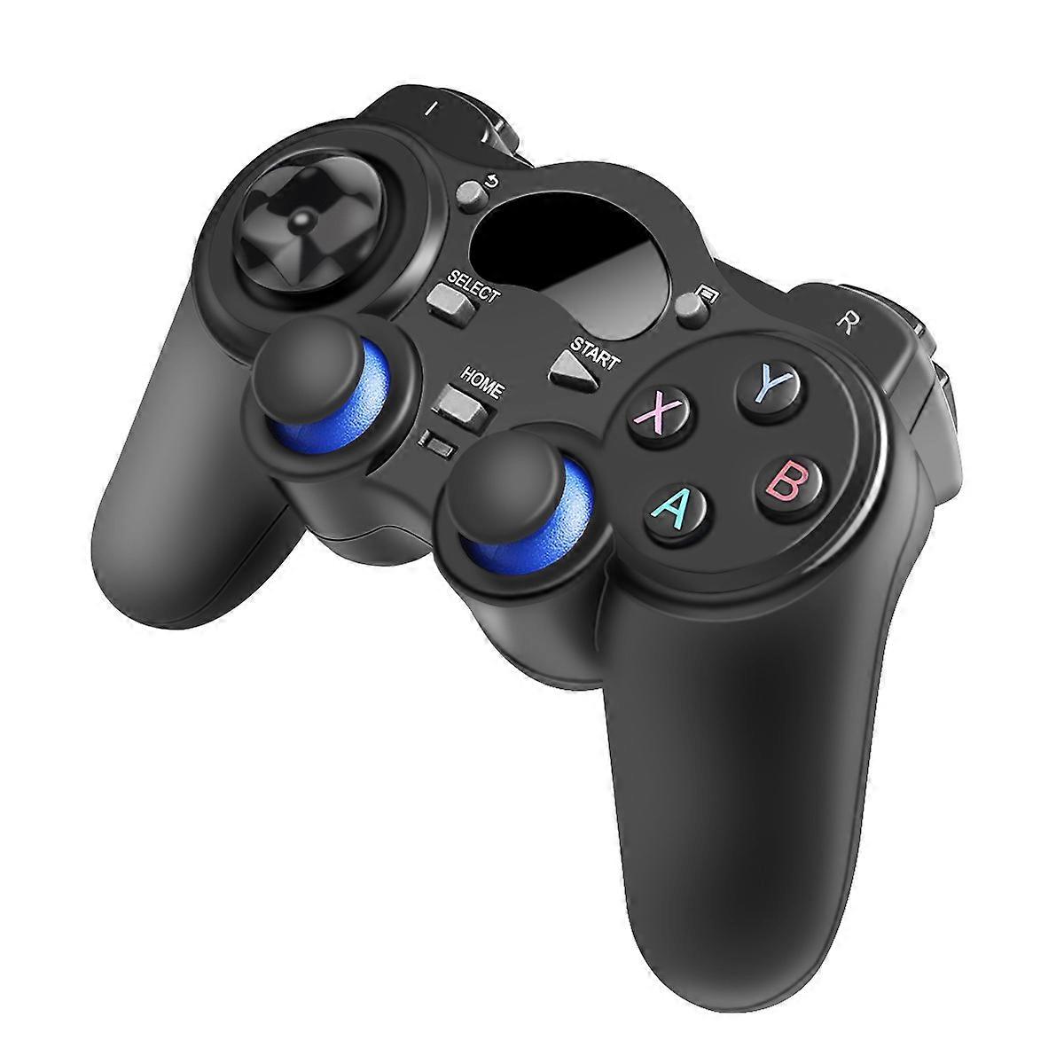 USB Wireless Game Controller Gamepad für PC/Laptop (Windows XP/7/8/10) & PS3 & Android (Schwarz)