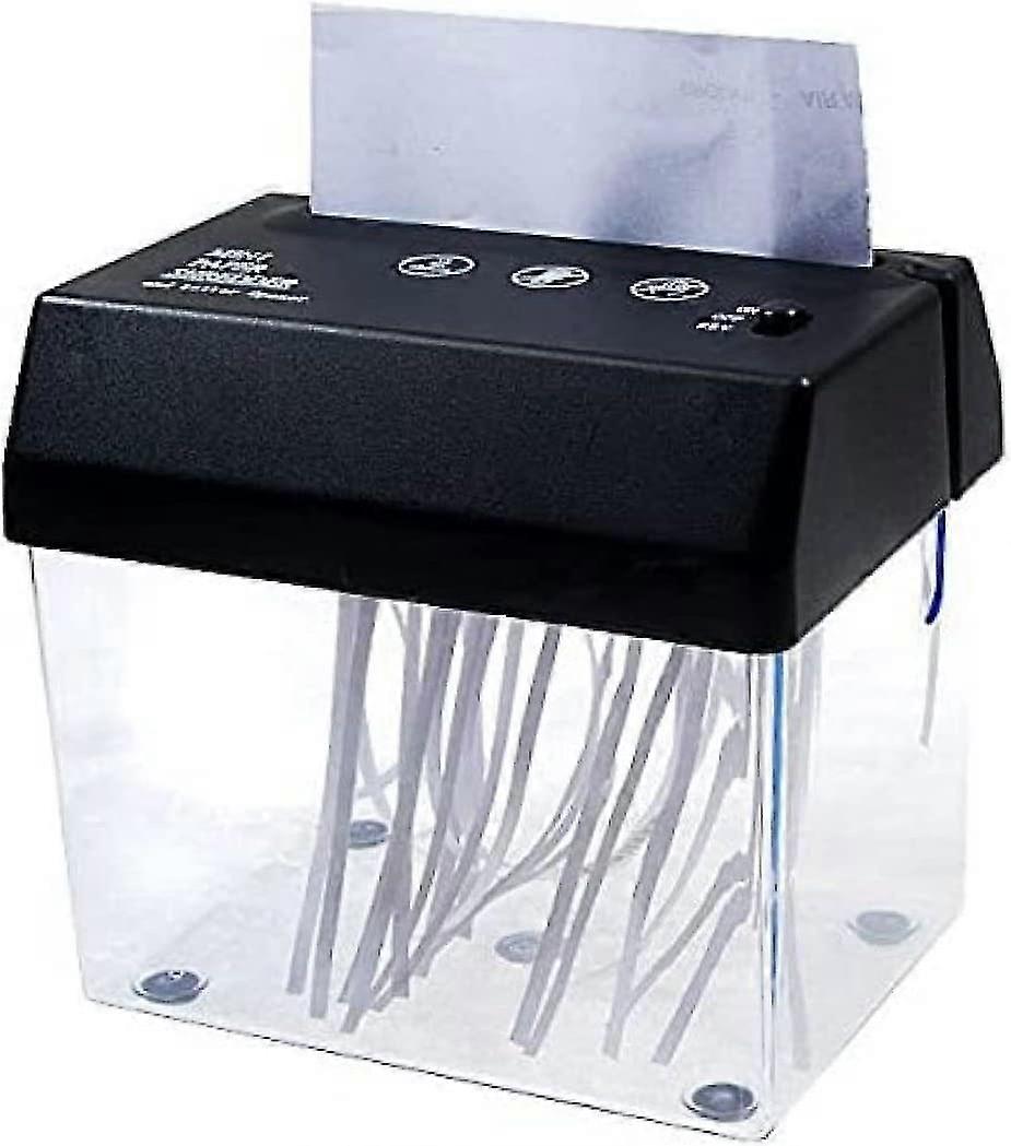 Desktop Folded Paper Strip-cut Small Usb Shredder For Home/office (1pc, Black)