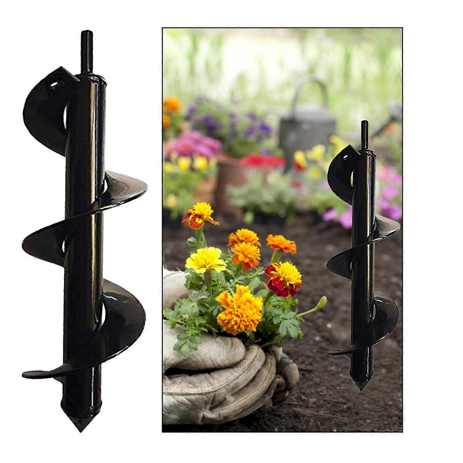 1Pcs Auger Drill Bit, Garden Auger Drill Bit, Earth Hole Digger Tool, Auger Drill Bit, for Garden Planting, Loosening Plants, Digging Holes in Field