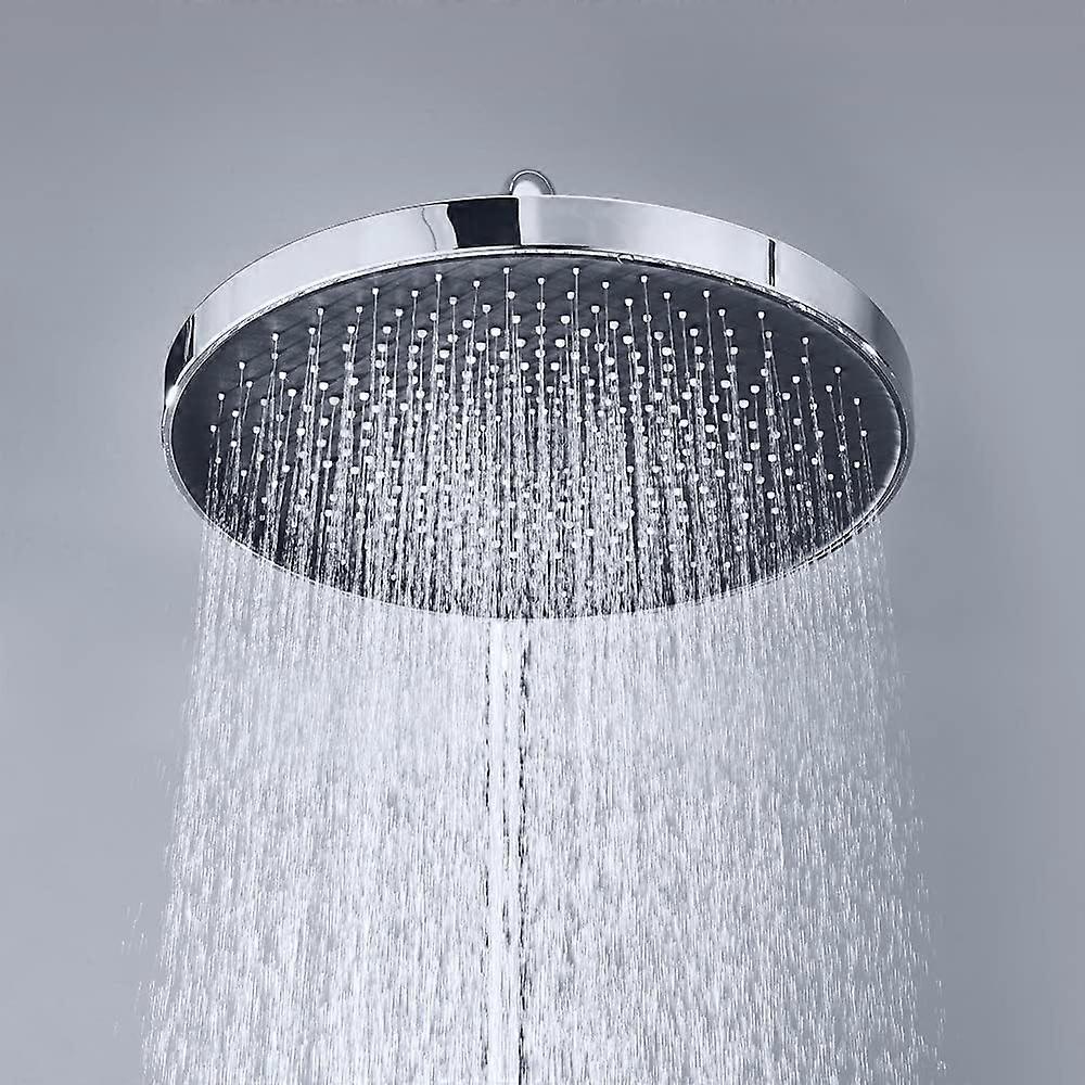 aura WELS Luxo Overhead Chuva Chuveiro Grande ajustável 10 polegadas chuva chuveiro (Chrome) Chrome