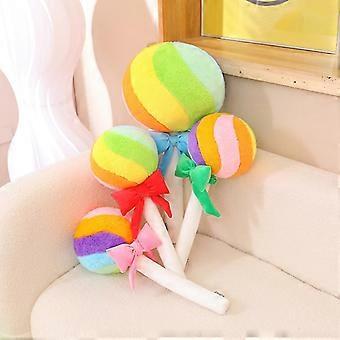 Rainbow Lollipop Pluszowa zabawka Miękkie wypchane kreskówki Creative Candy Pillow Sofa Poduszka Poduszka dla dzieci Prezenty
