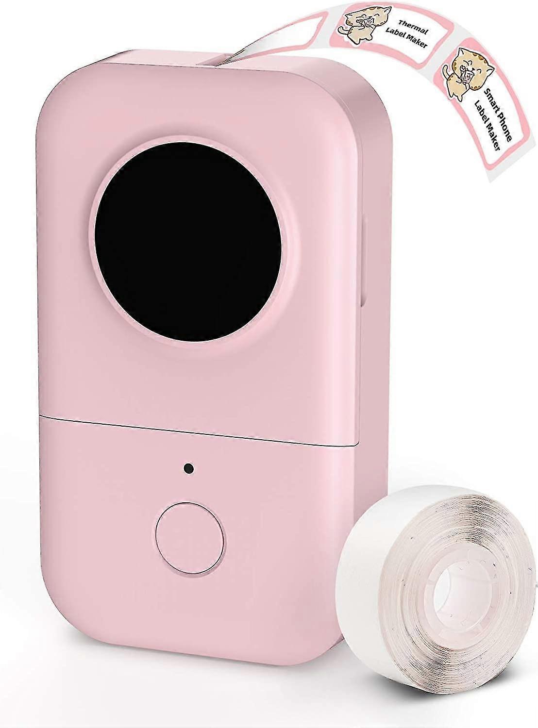 Phomemo Label Maker Machine, D30 Portable Bluetooth Label Printer With Tape Label Maker Handheld, Multiple Templates Available(pink)