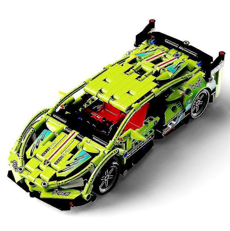 Technological Bricks Supercar Building Blocks Pull Back Sports Car Supercar Model Gift Toy