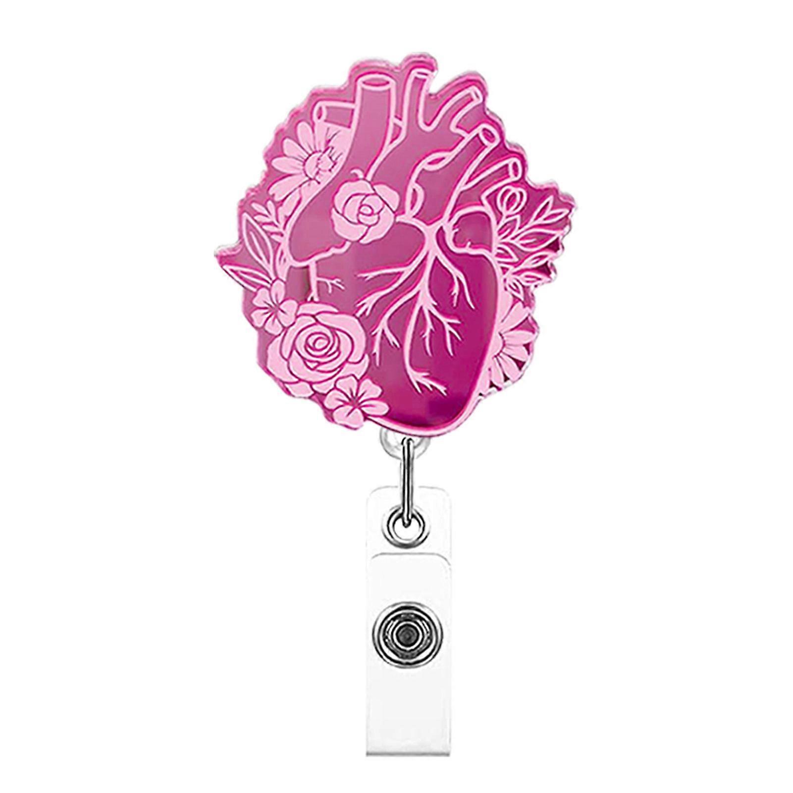 حامل شارة مع حبل قابل للسحب تصميم بكرة سهل السحب شكل فريد من نوعه حامل بطاقة هوية مضاد للضياع لمدرسة المكتب