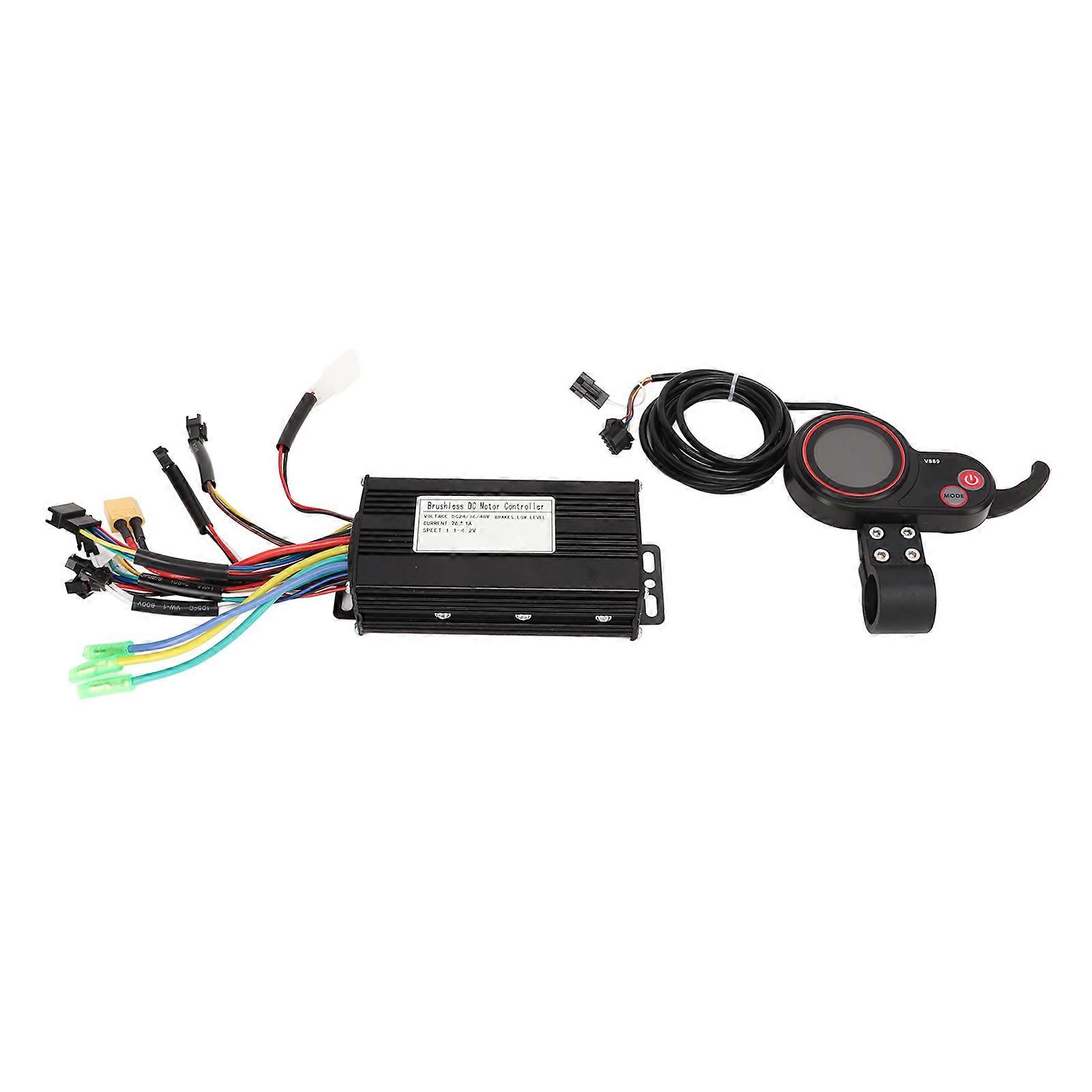 M4 Moteur Brushless Controller V889 LCD Display Set 24V 36V 48V Vélo Électrique Scooter Brushless Controller Kit